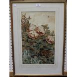 George Truefitt - Garden Flowers, a pair of watercolours, both signed and dated 1886, each 45.5cm