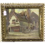 Chas. A. Paulden - 'Ye Olde Salutation Inn, Hounds Gate, Nottingham', oil on canvas-board, signed