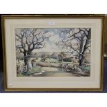 Emerson Groom - 'Near Uckfield, Sussex', early 20th century watercolour, signed recto, titled