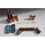 A mid-20th century chromium plated and leather bound two-draw telescope by Negretti & Zambra Ltd,