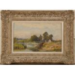 Ernest Charles Walbourn - 'The Mill Weir', oil on panel, signed with studio stamp recto, titled