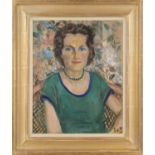 Joan Souter-Robertson - Portrait of Mrs Margaret Paterson, late 20th century oil on canvas, signed