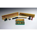 A Dinky Toys No. 798 Express Passenger Train set, a No. 772 British Road Signs set, a No. 49