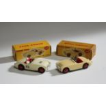 A Dinky Toys No. 103 Austin Healey '100' Sports, finished in cream, and a No. 109 Austin Healey '