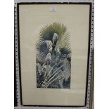 Anna Pugh - 'Fig Tapestry' and 'Fan Tapestry', a pair of colour etchings with aquatint, both signed,