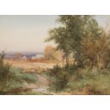 Henry Sylvester Stannard - 'Sunshine and Shadows at Wilden, Beds', watercolour, signed recto, titled