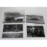 A collection of approximately one hundred and ten mainly black and white photographs of motor