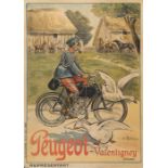 After Ernest Thélem - a scarce early 20th century French chromolithographed advertising poster