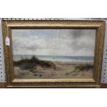 Daniel Sherrin - Coastal Landscape, oil on canvas, signed, 31cm x 49cm, within a gilt frame.Buyer’