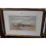 Charles J. Bulgin - Landscape with Stream and Stone Bridge, signed and dated '99, 18cm x 30cm,