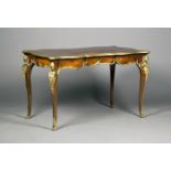 An early 20th century French kingwood and ormolu mounted bureau plat, in the manner of François