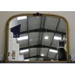 A 20th century gilt framed arched overmantel mirror, 115cm x 168cm.Buyer’s Premium 29.4% (