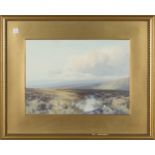 Frederick John Widgery - Dartmoor Landscape, early 20th century watercolour with gouache, signed,