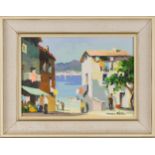 Cecil R. Doyly-John - 'Cap Ferrat, near Nice, South France', 20th century oil on canvas, signed