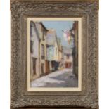 Alfred Fontville de Breanski Junior - 'Looe, Middle Market St', early 20th century oil on canvas-