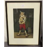 P. Hampden Hart, after Meissonier - 'Polichinelle', early 20th century aquatint, titled gallery