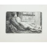 Stanley Roy Badmin - 'The Sailors Girl', 20th century monochrome etching, signed with initials and