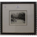 Norman Ackroyd - 'Widford', 20th century aquatint, signed, titled and editioned 26/90 in pencil,