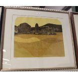 Robert Tavener - 'Glynde, Sussex', 20th century linocut, signed, titled and editioned 'artist's