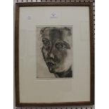 John Copley - 'Carmencita', 20th century monochrome etching, signed in pencil recto, titled Fine Art
