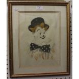 A. Norman Humphreys - Clown, 20th century lithograph, 29.5cm x 22cm, within a gilt frame.Buyer’s