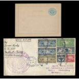 A group of postal history within an early Imperial album 1888 with postal stationery cards, mint and