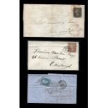 A large collection of postal history within three albums, together with loose Great Britain pre-