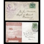 A group of postal history contained within three albums, including Great Britain 1911 Windsor flight