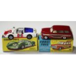 A Corgi Toys No. 491 Ford Consul Cortina Super Estate Car, finished in red with dished hubs, and a