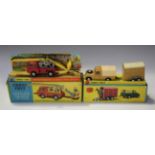 A Corgi Toys Gift Set No. 2 Land Rover with 'Rice's' pony trailer and pony, together with a No. 64