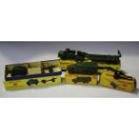 A small collection of Dinky Toys and Supertoys army vehicles, comprising a No. 699 Gift Set Military