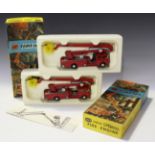 Two Corgi Major Toys No. 1127 Simon Snorkel fire engines, both boxed, together with an instruction