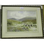 Edwin Charles Pascoe Holman - 'West Webburn, Dartmoor', watercolour, signed and titled, 27cm x 37.