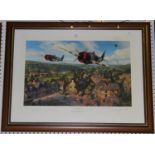 Nicolas Trudgian - 'Advance into Europe', colour print, signed by the artist, Paul Conger, Donald