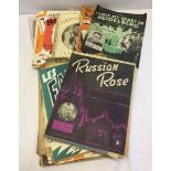 A quantity of vintage sheet music.