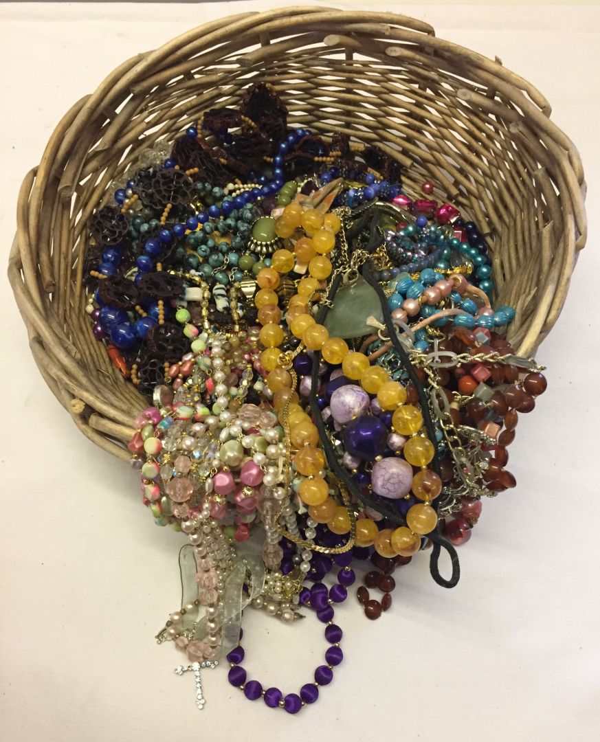 A large quantity of mixed vintage and modern costume jewellery.