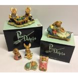 2 boxed and 4 unboxed Pendelfin figurines: Big Break, Duchess, Lucy Pocket, Nipper, Wakey &