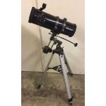 A Helios telescope on tripod stand - with coated optics with 2 x Barlow lens - with box findascope