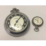 2 pocket watches, an Ingersoll Triumph together with a small ladies Fero.