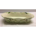 Franz Porcelain large oval centrepiece bowl FZ01004. Measures 15" x 7.5" x 3" approx. Ivy leaf