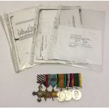 A Second World War D.F.C group of 6 medals awarded to Charles Henry Brown F/O (later F/Lt) No.