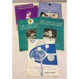 4 Wimbledon tennis programmes 1949, 1952, 1953 and 1955 together with a 1855 Naafi Tennis