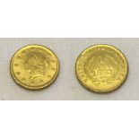 Gold USA Dollar (restrike). 1853.