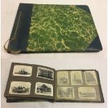 A circa 1940-50s black & white photograph album containing pictures from Egypt and India depicting