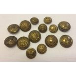 A quantity of Norfolk and Northamptonshire Regiment buttons.