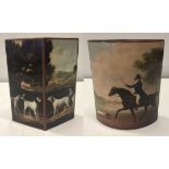 Beswick George Stubbs vase depicting horse and rider with hounds. Small chip to underside - 20cm