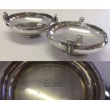 A pair of Mappin & Webb hallmarked silver bon-bon dishes, HM Sheffield 1935, weight approx 291g.