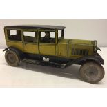 A c1920-30s TIPCO tinplate limousine TC22734. Made in Germany. Clockwork mechanism in working