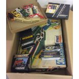 A quantity of vintage scalextric to include C128 BMW Turbo 320, C125 Porsche Turbo 935, Pitstop,