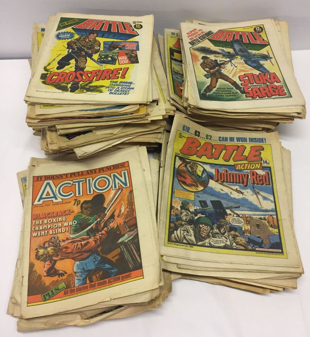 A large collection (50+) of Battle and Battle Action Comics 1970s - early 80s.